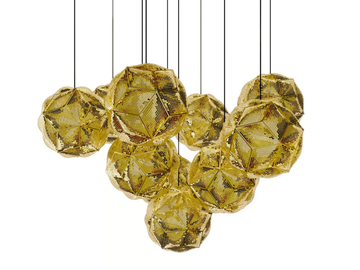 PUFF - LED brass pendant lamp by Tom Dixon - view 3